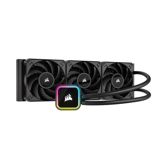 CORSAIR H150i Elite iCUE RGB Liquid CPU Cooler with Triple 120mm AF120 Elite Fans, Thermalized Pump and Cold Plate for Desktop PC Computer CW-9060060-WW