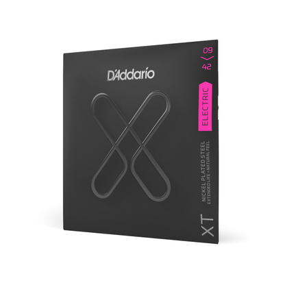 D'Addario XT Super Light Coated Electric Guitar Strings Set with Nickel Steel Core for Bright and Natural Tones (.009-.042) | XTE0942