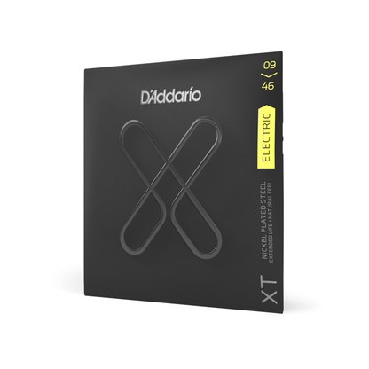 D'Addario XT Super Light Top/Regular Bottom Coated Electric Guitar String Set with Nickel Steel Core for Low-End Tones (.009-.042) | XTE0946