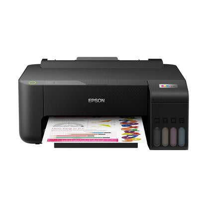 Epson EcoTank L1210 A4 Ink Tank Borderless Photo Printer with USB Interface, Micro Piezeo Heat-Free Technology, Ultra Low Cost Printing and High Yield Ink Bottles for Home and Office Use