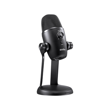 Godox uMic 82 USB Condenser Microphone with 4 Pick-Up Patterns with Three Capsule Array, Mic Gain Knob, Mute Button, 3.5mm AUX, USB Type-C Port for Live Streaming, Recording and Interview | uMic82