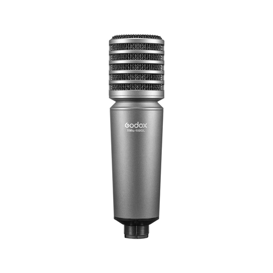 Godox XMic 100GL Large Diaphragm Cardioid Studio Condenser XLR Microphone with 48V Phantom Power, Gold-Plated Capsule, Low Self-Noise, Shock Mount Protection for Podcasting, Streaming, and Vocals