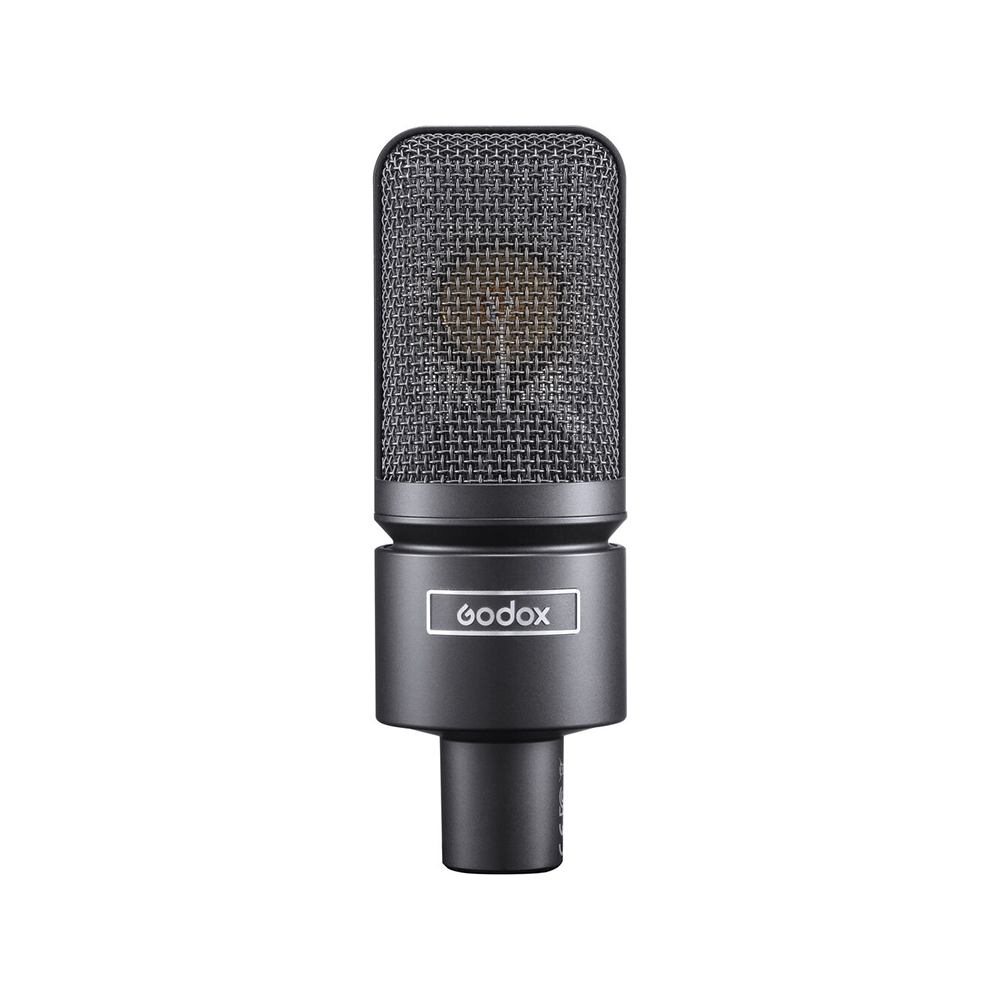 Godox XMic 10L Large Diaphragm Cardioid Condenser XLR Microphone with 48V Phantom Power, Gold-Plated Capsule, Metal Chassis and Shock Mount for Studio Recording, Podcasting, Streaming, and Vocals