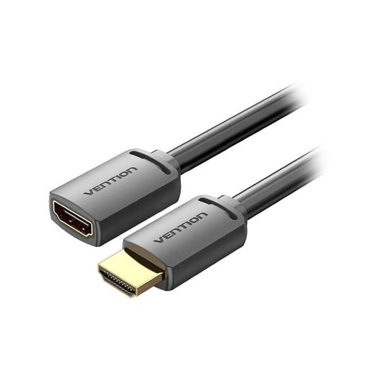 Vention 4KHD/60Hz Gold Plated Male to Female HDMI 2.0 Extension Video Cable (Available in 0.5M, 1M, 1.5M, 2M, 3M, 5M) | AHCB