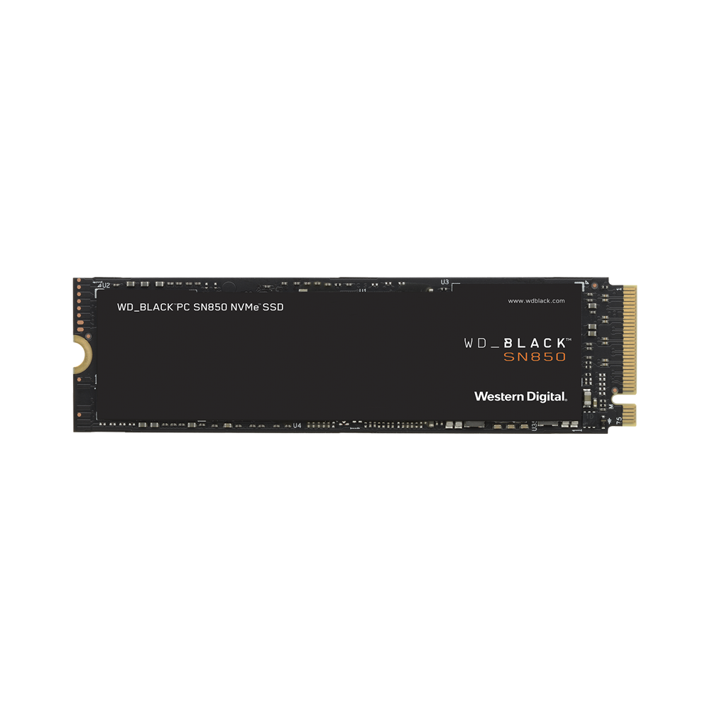 Western Digital WD BLACK SN850 500GB NVMe Gen4 Series SSD Solid State Drive with 7GB/s Max Read Speed for Gaming Console PC Computer and Laptop (with Heatsink Option) WDS200T1X0E WDS200T1XHE