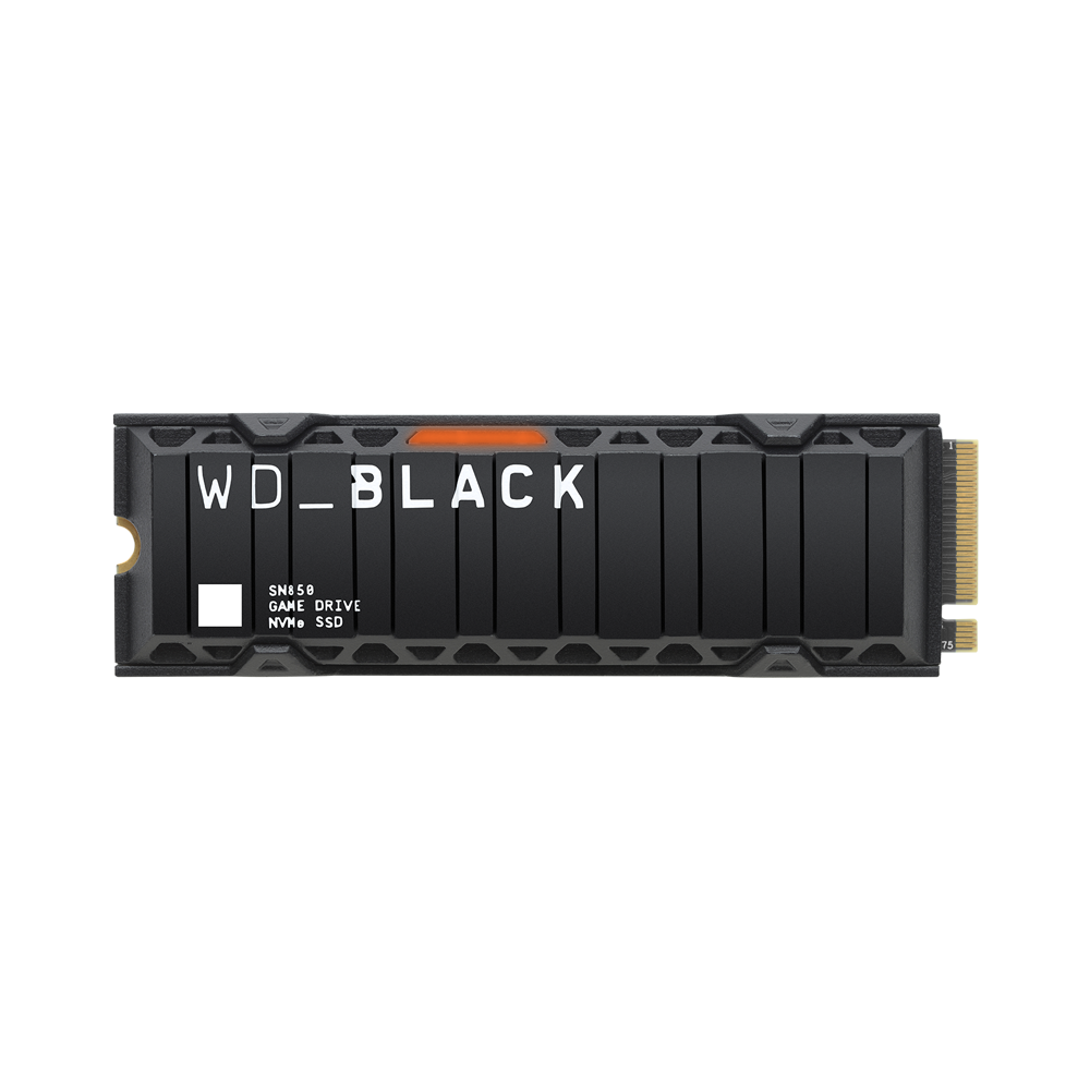 Western Digital WD BLACK SN850 500GB NVMe Gen4 Series SSD Solid State Drive with 7GB/s Max Read Speed for Gaming Console PC Computer and Laptop (with Heatsink Option) WDS200T1X0E WDS200T1XHE