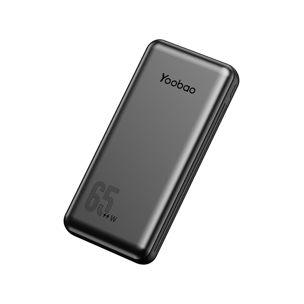 Yoobao LC6 65W 20000mAh Portable Powerbank PD20W Power Delivery Quick Charge with Built-in 22.5W Two-Way Type C and Lightning Cable | LC6-65W