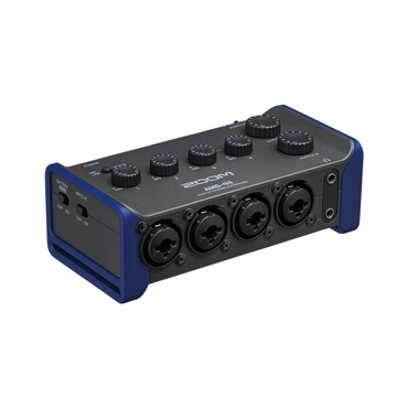 Zoom AMS-24 / AMS-44 Portable 4-Channel USB Audio Interface with XLR/TRS Combo Input Jack, Switchable Inputs, Stereo Link, 3.5mm Headphone Outputs, USB-C Interface and AA Battery Operation for Musicians AMS 24 AMS 44
