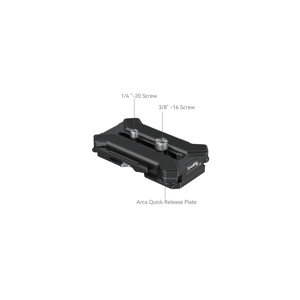 SmallRig Multifunctional Anti-Slip Quick Release Plate for Arca-Type Base Tripods, DSLR and Mirrorless Cameras | 3913