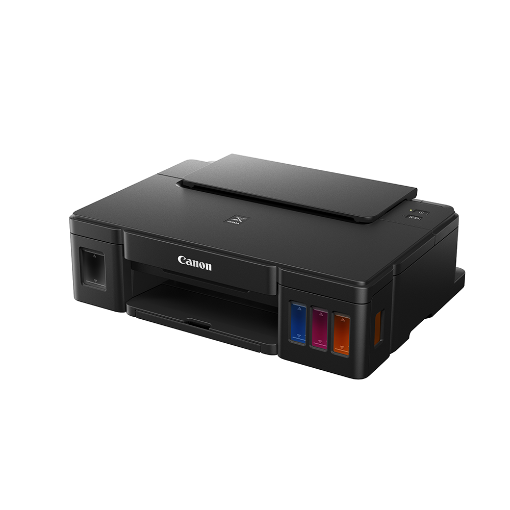 Canon PIXMA G1010 Refillable Inkjet Printer with 1200DPI Printing Resolution, Ink Efficient Feature, 100 Max Sheets and Borderless Printing for Office and Home Use