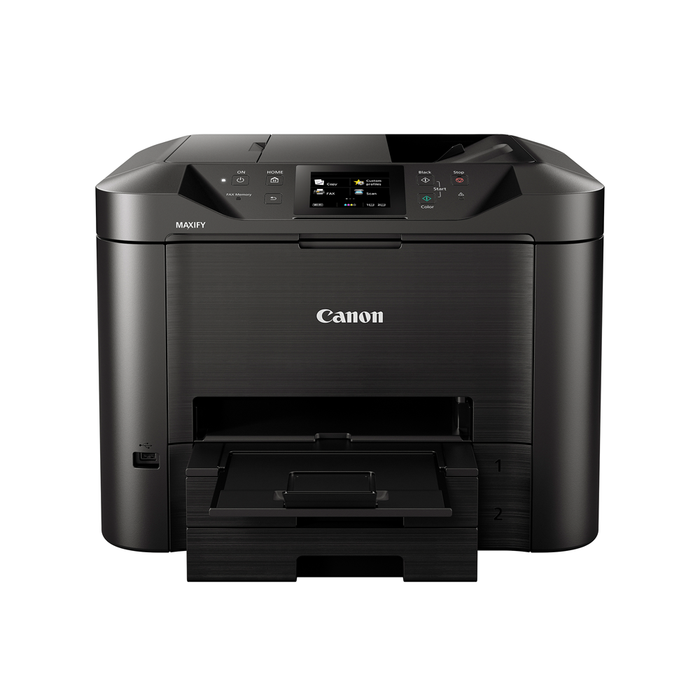 Canon MAXIFY MB5470 High Speed Multi-Function Cartridge Type Printer with Scan, Copy and Fax Function, 250 Max Paper Storage, 600x1200DPI Resolution, 2-Sided Print and Scan, WiFi and Ethernet Connectivity for Office and Commercial Use