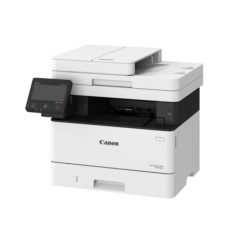 Canon imageCLASS MF449X 5-in-1 Monochrome Laser Printer with Print, Colored Scan, Send, Copy and Fax, 1200DPI Printing Resolution, 1000 Max Expandable Paper Storage, 5" Touch Panel, WiFi and Ethernet for Office and Commercial Use