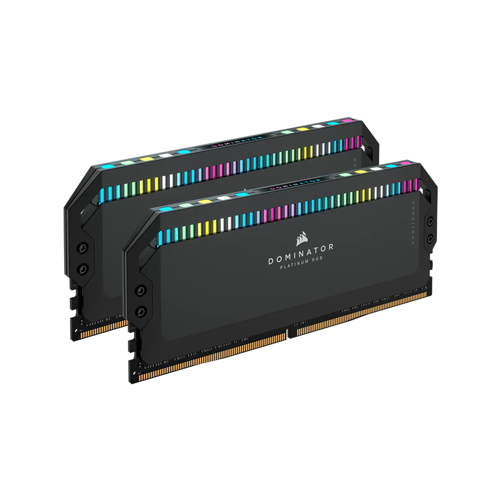 CORSAIR Dominator Platinum iCUE RGB 64GB (32GB x2) DDR5 C40 with 5200MHz Base Speed, Overclockable Speed and Optimized for Intel 600 & 700 Series with XMP 3.0 Profiles for Desktop PC (White) | CMT64GX5M2B5200C40