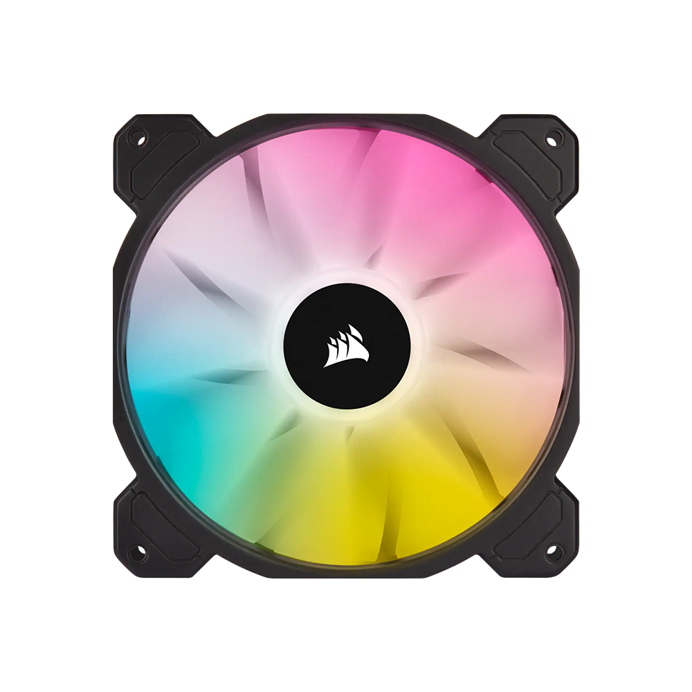 CORSAIR SP140 Elite iCUE RGB 120mm Desktop System Unit PWM Cooling Fan with 1200 RPM Fan Speed and Hydraulic Motor for PC Computer (Black) | CO-9050110-WW