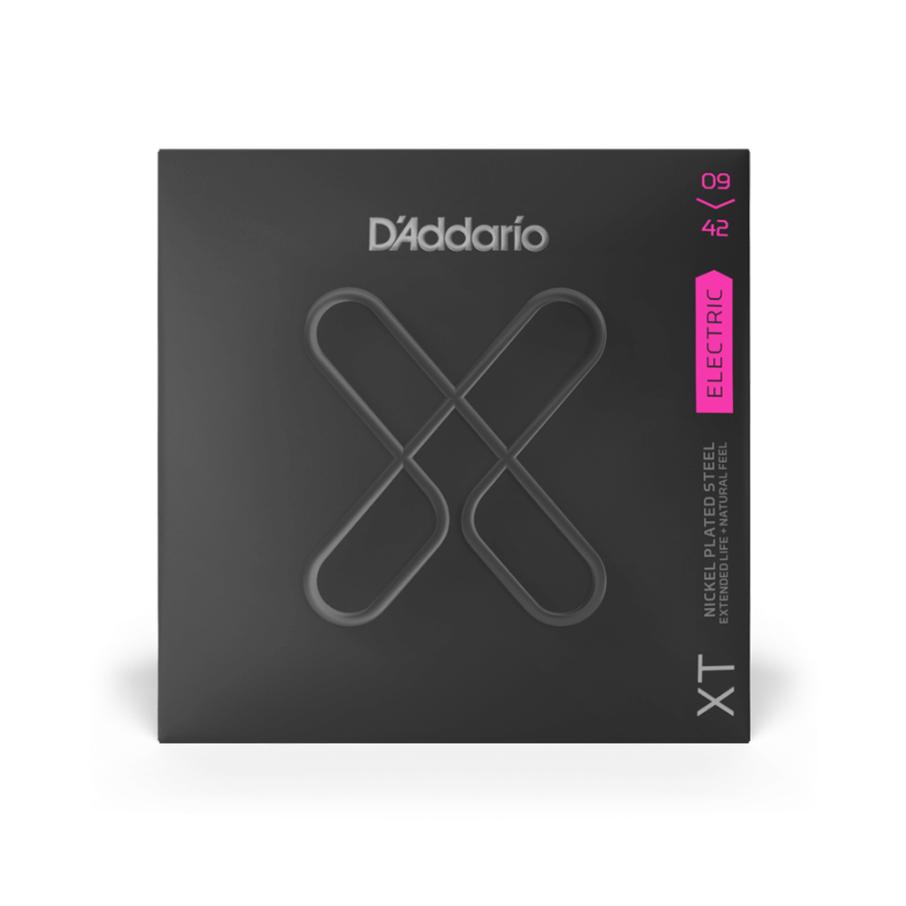 D'Addario XT Super Light Coated Electric Guitar Strings Set with Nickel Steel Core for Bright and Natural Tones (.009-.042) | XTE0942