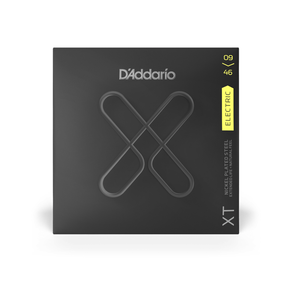 D'Addario XT Super Light Top/Regular Bottom Coated Electric Guitar String Set with Nickel Steel Core for Low-End Tones (.009-.042) | XTE0946