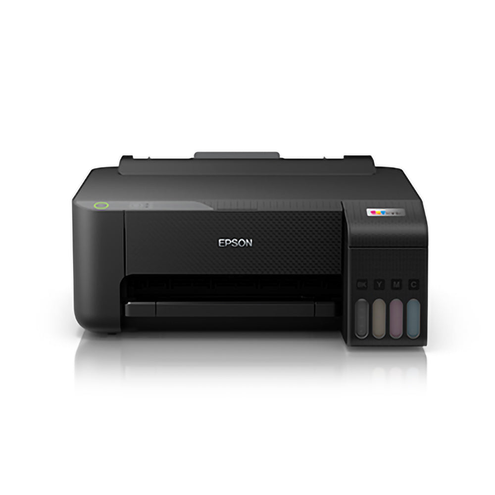 Epson EcoTank L1210 A4 Ink Tank Borderless Photo Printer with USB Interface, Micro Piezeo Heat-Free Technology, Ultra Low Cost Printing and High Yield Ink Bottles for Home and Office Use
