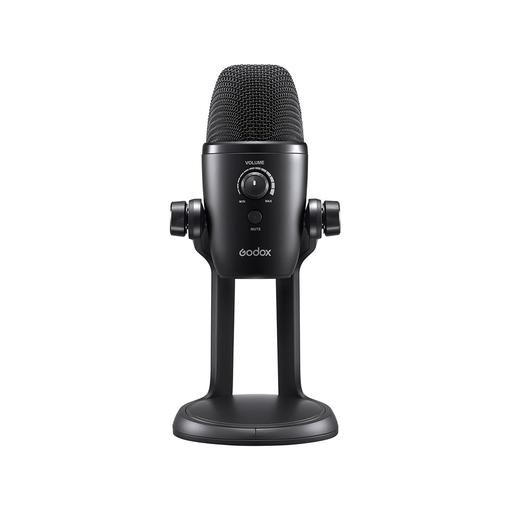 Godox uMic 82 USB Condenser Microphone with 4 Pick-Up Patterns with Three Capsule Array, Mic Gain Knob, Mute Button, 3.5mm AUX, USB Type-C Port for Live Streaming, Recording and Interview | uMic82