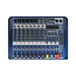 KEVLER POWERMIX-1000 10-Channel Powered Bluetooth Mixer with 6 Mic/Line, 2 Stereo Input and 1 AUX Output, 7 Band Graphic EQ, USB / MP3 Playback & Record Function and 99 DSP Effects