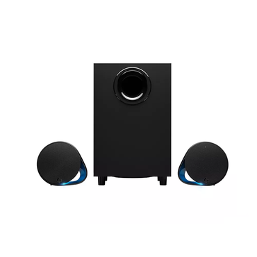 [CLEARANCE] Logitech G560 2.1 Speaker System with Bluetooth 4.1, 240W Active Subwoofer, LIGHTSYNC RGB, Two Passive Satellite Speakers, DTS-X Ultra Surround Sound, USB and 3.5mm Jack Input for Gaming PC
