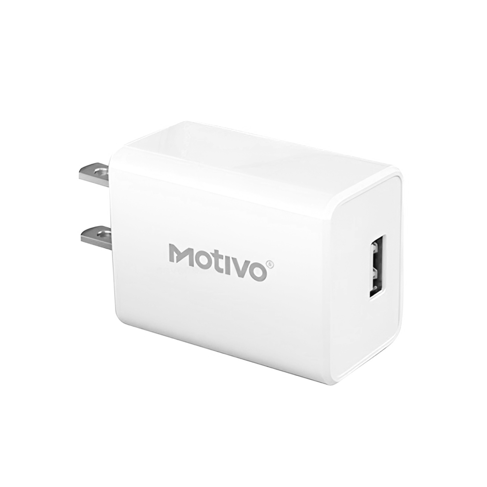 Motivo N52 Single Port Wall Charger with 1M 1-Meter Male Micro USB Cable Kit Set, 2.4A Fast Charging, Intelligent Power-Off System for Overcharging Protection and Trickle Charging Mode for Smartphones | T0014