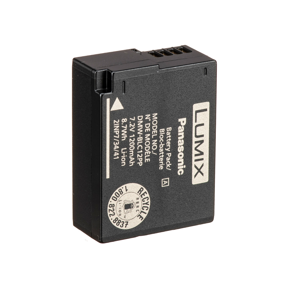 Panasonic DMW-BLC12E Rechargeable Lithium-ion Battery (7.2V, 1200mAh)