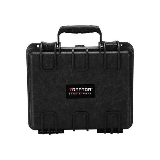 Raptor 350X Extreme Series Hard Case and Travel Luggage with IP67 Water and Dust Resistant Rugged Protection for Tactical Gear, Tool Box, Medical Kit and Medium to Large Scale Electronics (Black, Light Blue) | ATI-312413