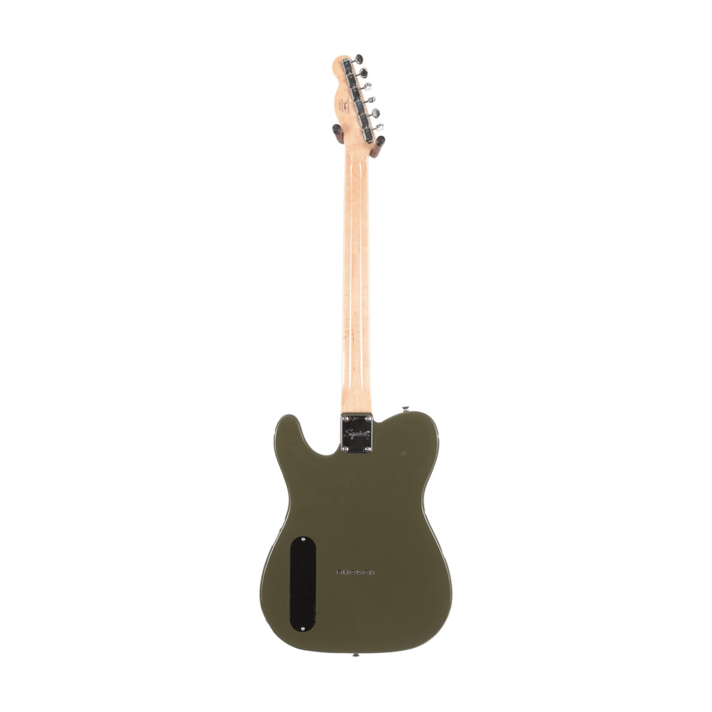 Squier by Fender FSR Paranormal Carbonita Telecaster 22 Frets 6 Strings SS Baritone Electric Guitar with Laurel Fingerboard, Narrow Tall Frets and Vintage Style Tuners (Olive Green, Oxblood) | 377030576, 377030593