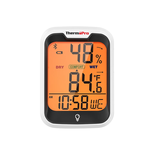 EAGLE PEAK Digital Hygrometer Thermometer Humidity Gauge with Backligh