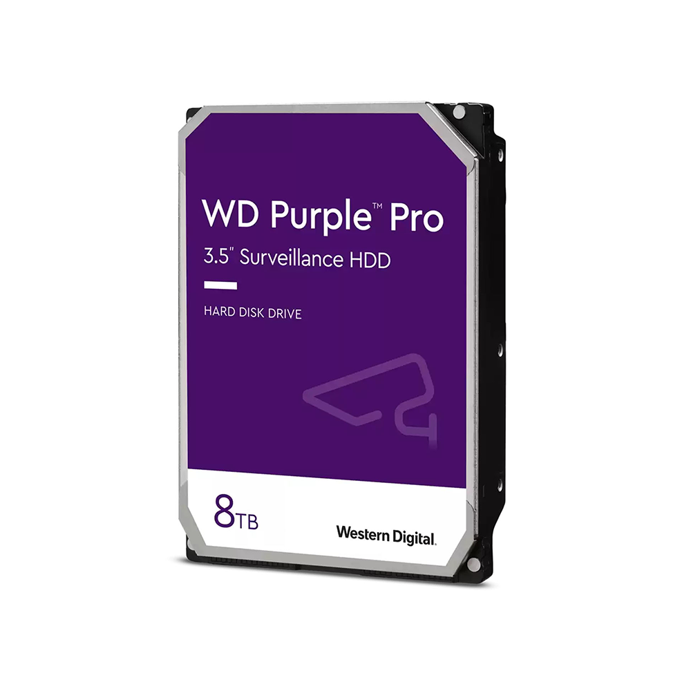 Western Digital WD Purple Pro 3.5" 8TB 10TB 12TB Surveillance SATA HDD Hard Disk Drive with 64 HD Max Camera Support and 64/256MB Cache Buffer for Home and Commercial CCTV System WD8001PURP WD101PURP WD121PURP