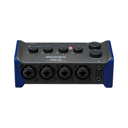 Zoom AMS-24 / AMS-44 Portable 4-Channel USB Audio Interface with XLR/TRS Combo Input Jack, Switchable Inputs, Stereo Link, 3.5mm Headphone Outputs, USB-C Interface and AA Battery Operation for Musicians AMS 24 AMS 44