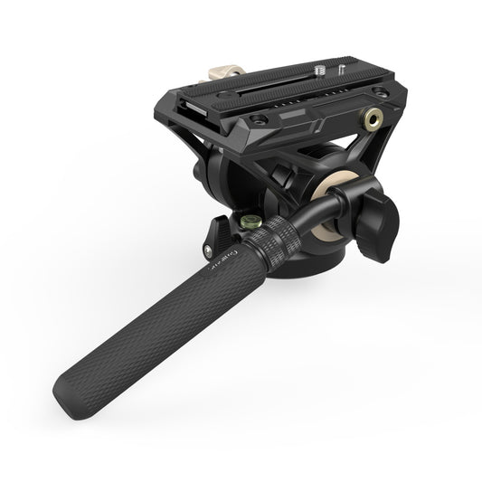 SmallRig DH-01 360 Degree Fluid Head with Plate, Flat Base Quick Release Function and 5kg Payload for Tripods, DSLR, Mirrorless and Video Cameras