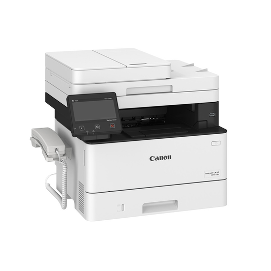 Canon imageCLASS MF449X 5-in-1 Monochrome Laser Printer with Print, Colored Scan, Send, Copy and Fax, 1200DPI Printing Resolution, 1000 Max Expandable Paper Storage, 5" Touch Panel, WiFi and Ethernet for Office and Commercial Use