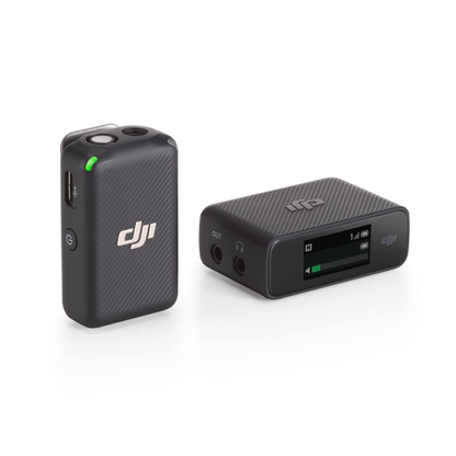 DJI Wireless Lavalier Microphone with 820ft Max Wide Range, 14-hour Recording, Magnetic Attachment and OLED Touchscreen for Smartphones, Cameras and PCs | 1TX+1RX