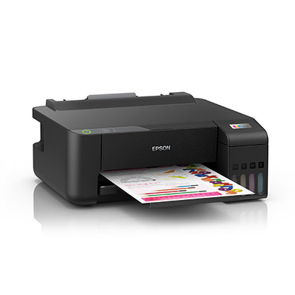Epson EcoTank L1210 A4 Ink Tank Borderless Photo Printer with USB Interface, Micro Piezeo Heat-Free Technology, Ultra Low Cost Printing and High Yield Ink Bottles for Home and Office Use