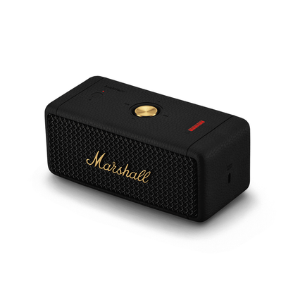 Marshall Emberton II Portable Bluetooth 5.1 Dynamic Speaker with IP67 Water and Dust Resistance, 360 Degree True Stereophonic Sound, 30 Hours Playtime and Iconic Amp-Style Design (Black)