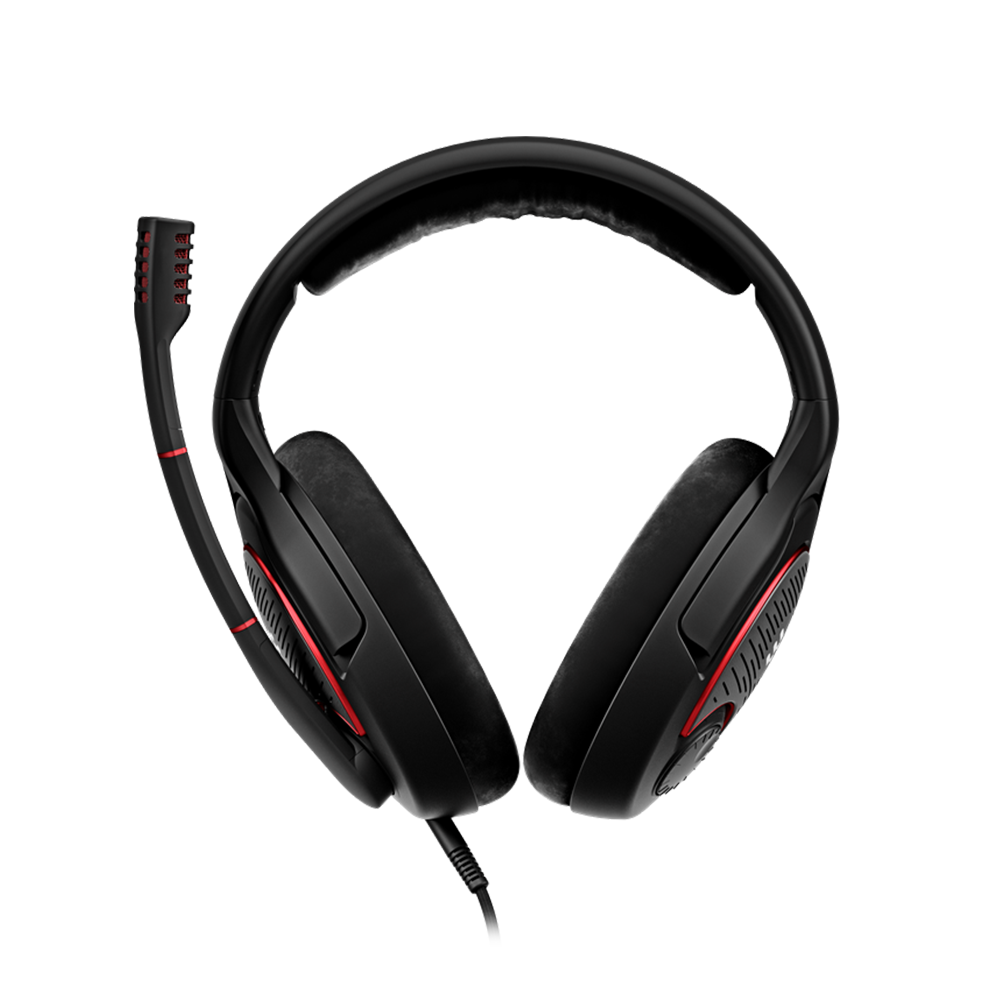 Sennheiser Game One Acoustic Wired Gaming Headphones with Flip to Mute Function, Noise Cancelling Microphone and Integrated Volume Control for Gaming Console, PC Computer Laptop and Smartphones