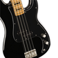 Squier by Fender Classic Vibe 70's 20 Frets 4 Strings Precision Bass Split Single-Coil Electric Guitar with Nato Body and Vintage Tinted Gloss (Black) | 374520506