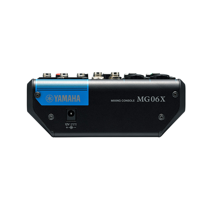 [CLEARANCE] Yamaha MG06X 6-Channel Audio Console Mixer with 6 Built-in SPX Effects, 2-Band EQ Equalizer, XLR and 6.35mm AUX I/O Connectivity for Studio and Recording | MG 06X