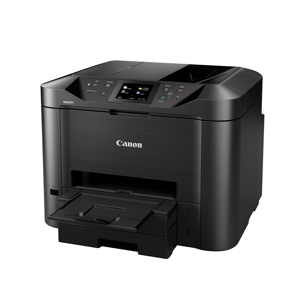 Canon MAXIFY MB5470 High Speed Multi-Function Cartridge Type Printer with Scan, Copy and Fax Function, 250 Max Paper Storage, 600x1200DPI Resolution, 2-Sided Print and Scan, WiFi and Ethernet Connectivity for Office and Commercial Use