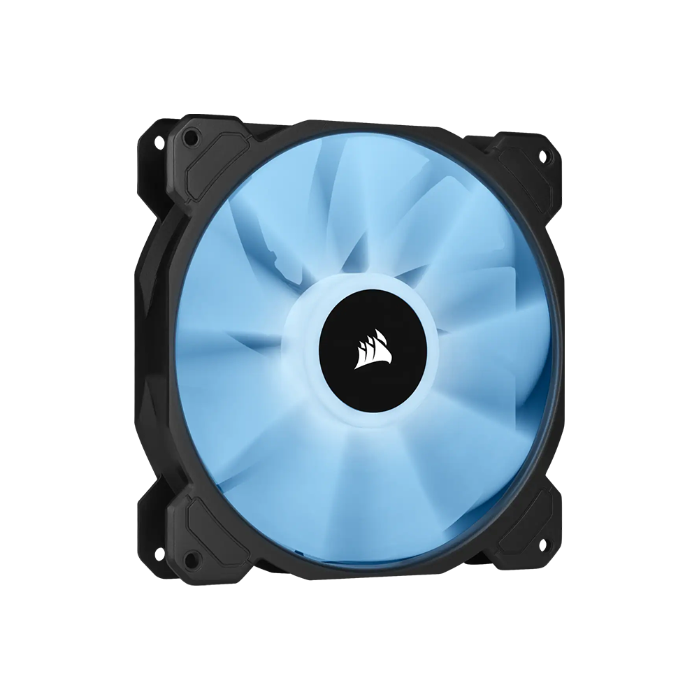 CORSAIR SP140 Elite iCUE RGB 2pcs 140mm Desktop System Unit PWM Cooling Fan Dual Pack with Included Lightning Node Core, 1200 RPM Fan Speed and Hydraulic Motor for PC Computer (Black) | CO-9050111-WW