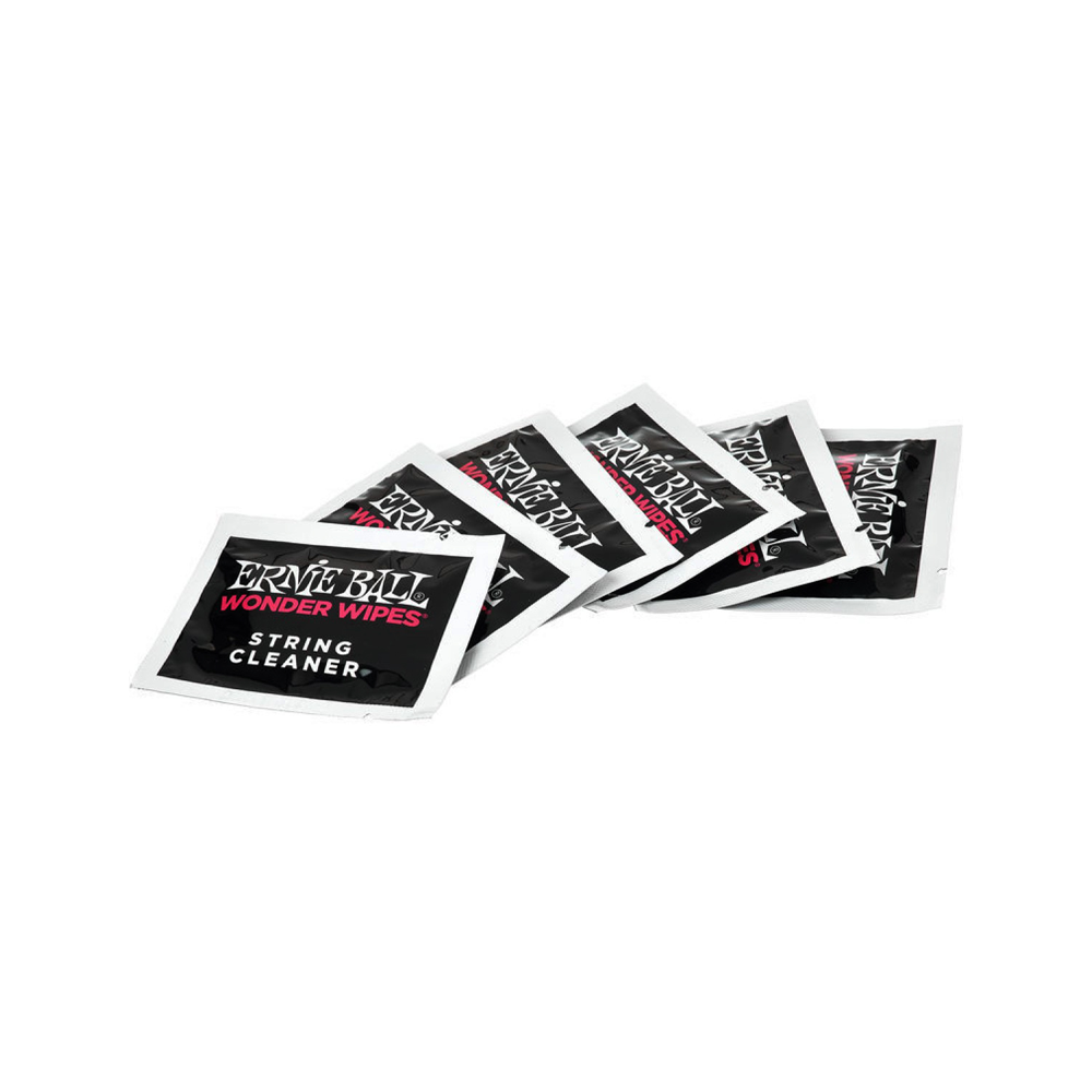 Ernie Ball Wonder Wipes Guitar String Cleaner with Lubricating Formula for Optimum Tones and Longer String Life 4277