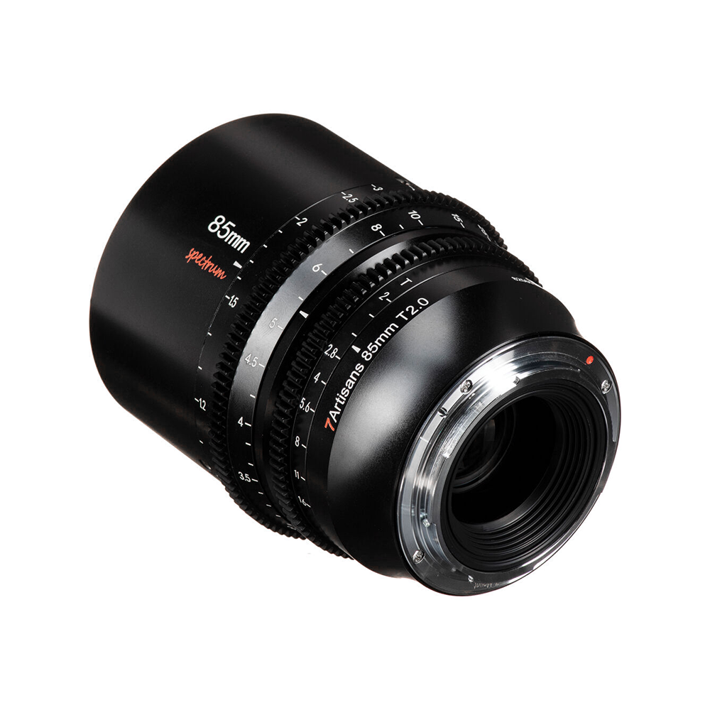 7Artisans Spectrum 85mm T2.0 Full Frame MF Manual Focus Prime Cine Lens with Cinema Grade 0.8 MOD Focus and Iris Gears for Sony E Mount Mirrorless Cameras