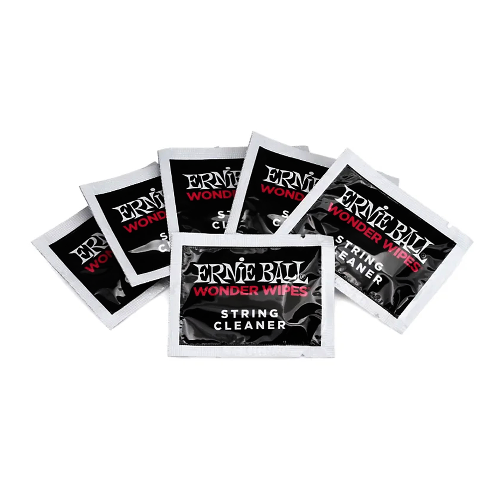 Ernie Ball Wonder Wipes Guitar String Cleaner with Lubricating Formula ...