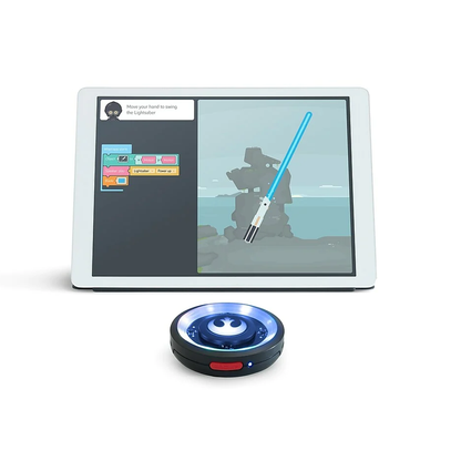 KANO Star Wars: The Force Motion Control Coding Kit with Active Motion Sensors, Easy Step-by-Step Handbook, LED Light Effects, Built-in Speaker, Mobile App Support, Wireless and Bluetooth Connectivity
