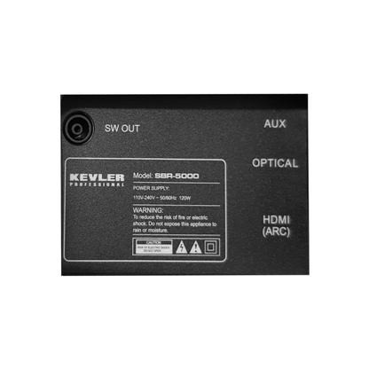 KEVLER SBR-3500 2.1 Channel Soundbar with 6.5" Subwoofer, 350W Max Power, Remote Control Support and USB, Bluetooth, Optical, HDMI, Aux Input Connection