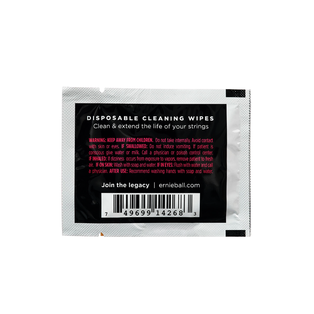 Ernie Ball Wonder Wipes Guitar String Cleaner with Lubricating Formula for Optimum Tones and Longer String Life | 4277