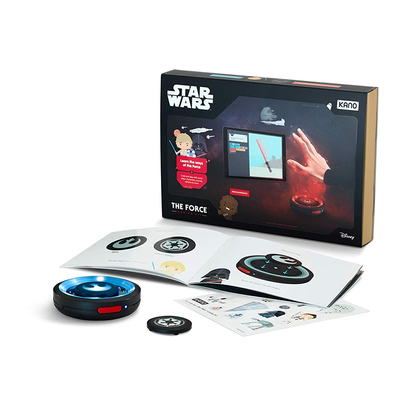 KANO Star Wars: The Force Motion Control Coding Kit with Active Motion Sensors, Easy Step-by-Step Handbook, LED Light Effects, Built-in Speaker, Mobile App Support, Wireless and Bluetooth Connectivity