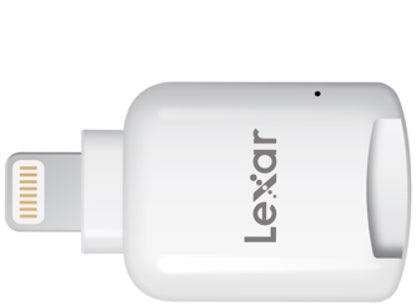 Lexar LRWMLBAP MicroSD Memory Card Reader with Lightning Connector for iOS Devices