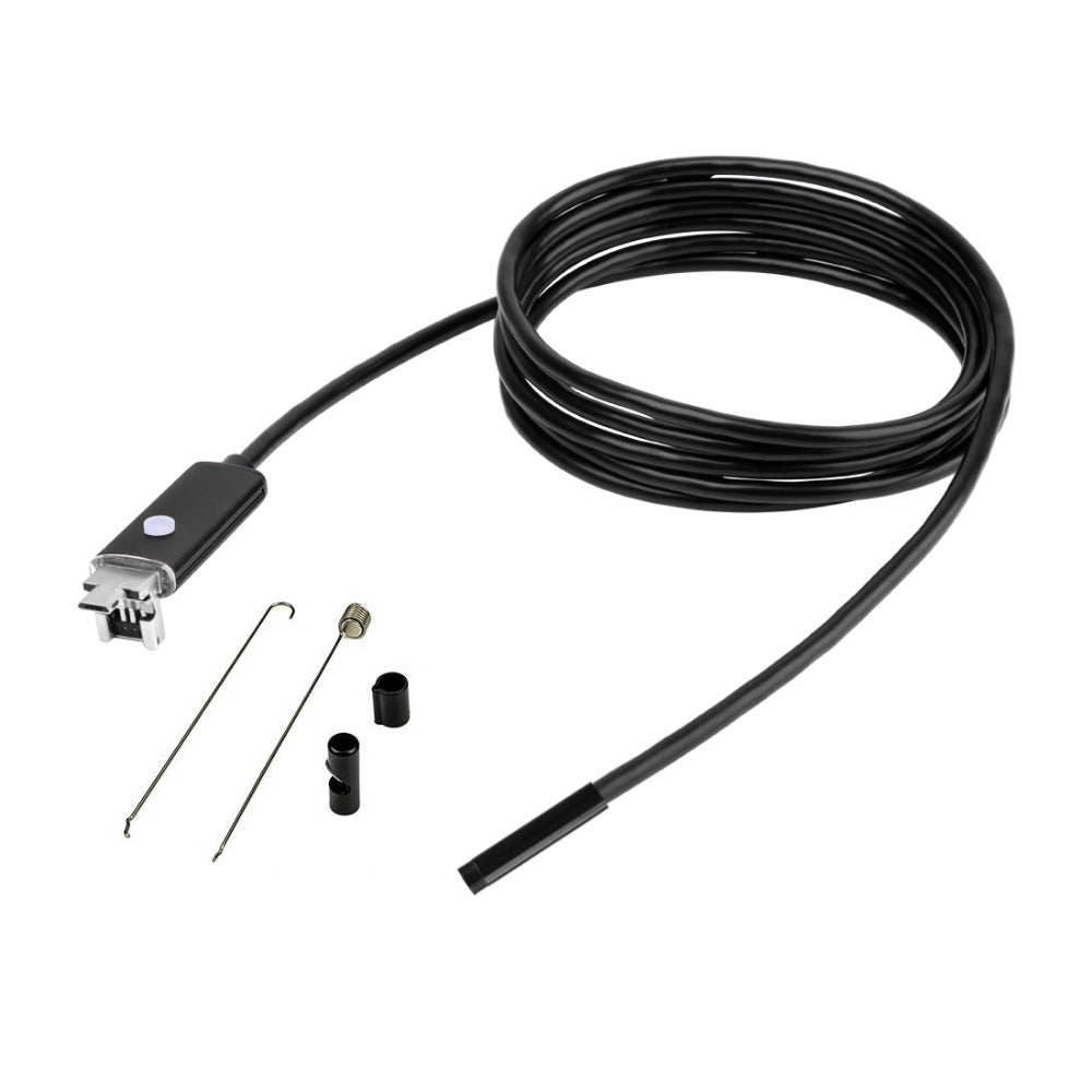 Eagletech 3.5 Meter 7mm USB Endoscope 2 in 1 Waterproof OTG 6 LED Inspection Borescope Tube Snake Mini Camera for Android and PC